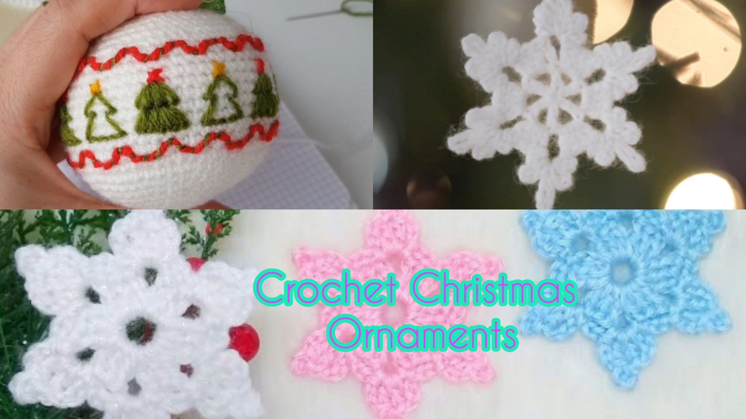 How To Crochet Christmas ornament free Pattern
